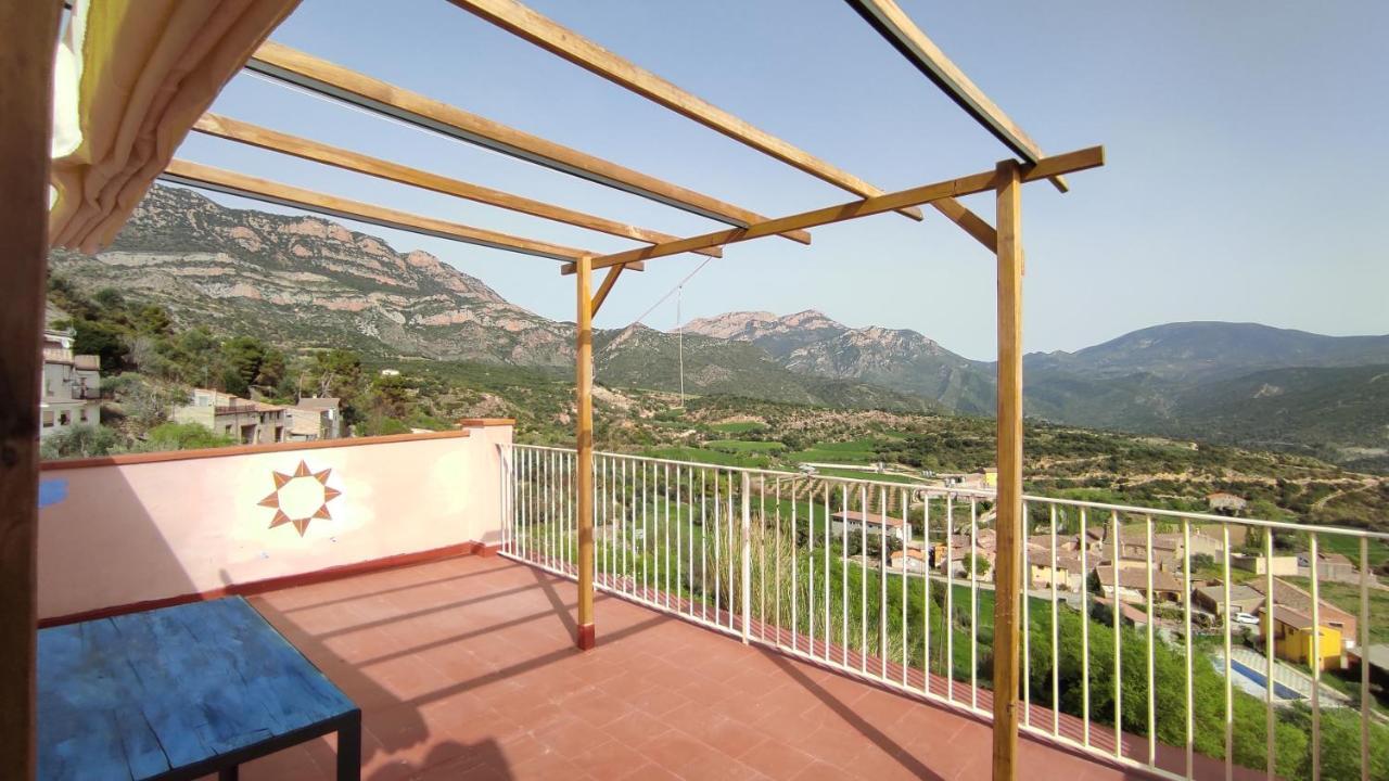 アヘル Casa Sisco. Grans Vistes Al Montsec I Panta De Camarasaヴィラ エクステリア 写真